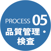 PROCESS 05 品質管理・検査